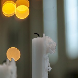 Candle in Reykjavick cathedral