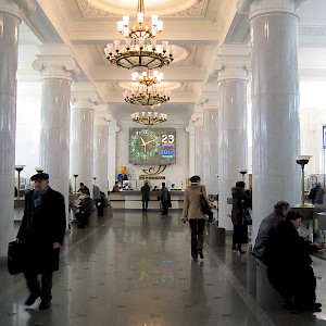 A view of central post office in Kiev, taken 2007